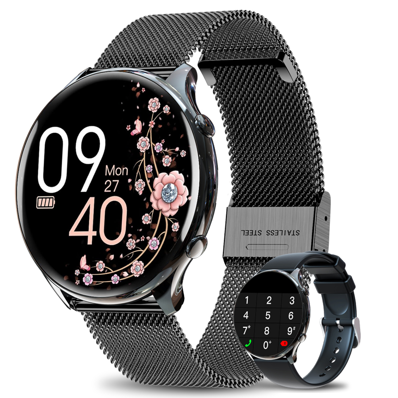Reloj Inteligente Nuevo 2024 de para Mujeres con Función HD de Llamada Modo Deportivo 120+ Ritmo Cardíaco Presión Articular Regalo para Android e iOS