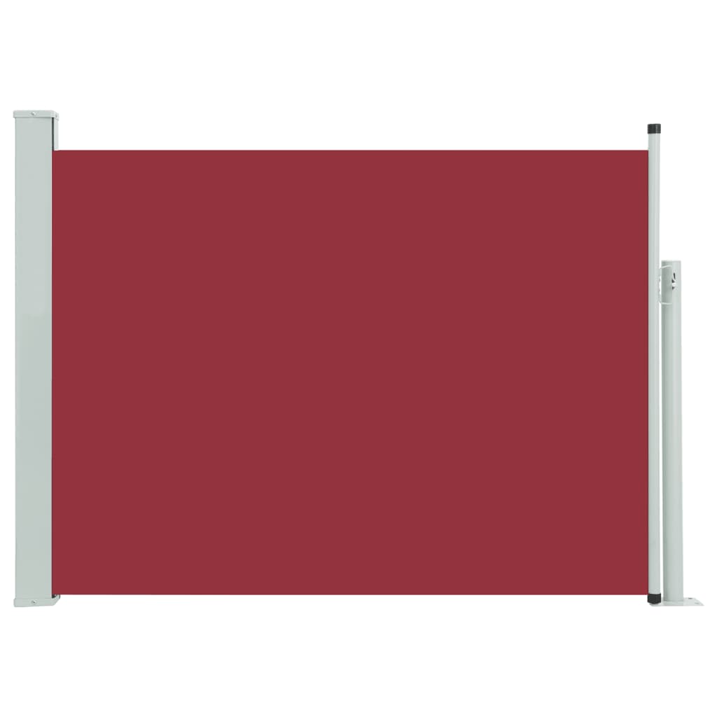 vidaXL Toldo lateral retráctil de jardín 100x500 cm Color Crema, Rojo, Marrón
