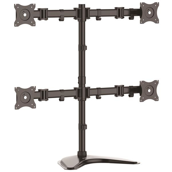 StarTech.com Base de Soporte Ajustable VESA para 4 Monitores de hasta 27 Pulgadas, Independiente, 8