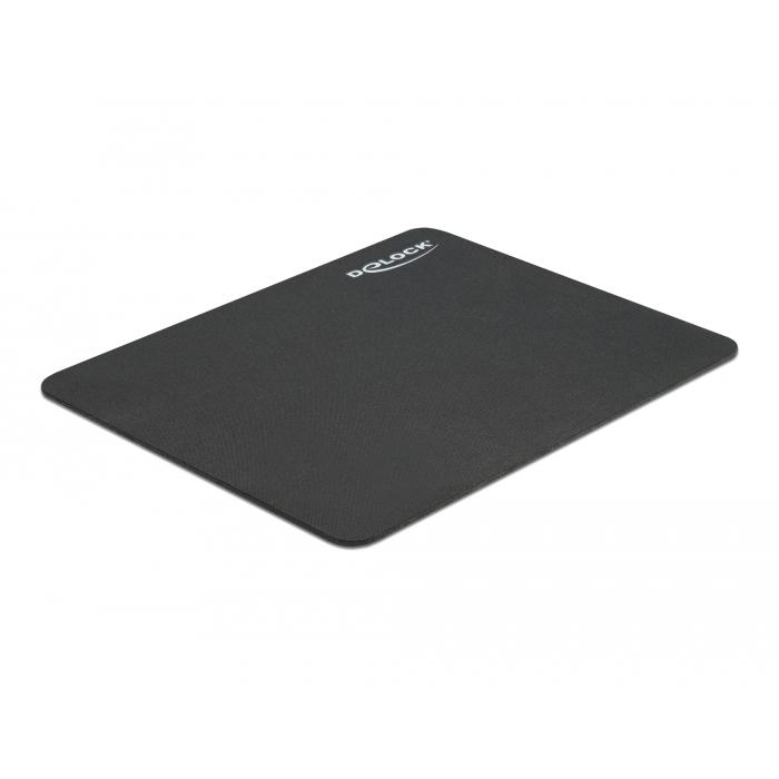 Delock Alfombrilla de ratón 220 x 180 x 2 mm, Color Negro