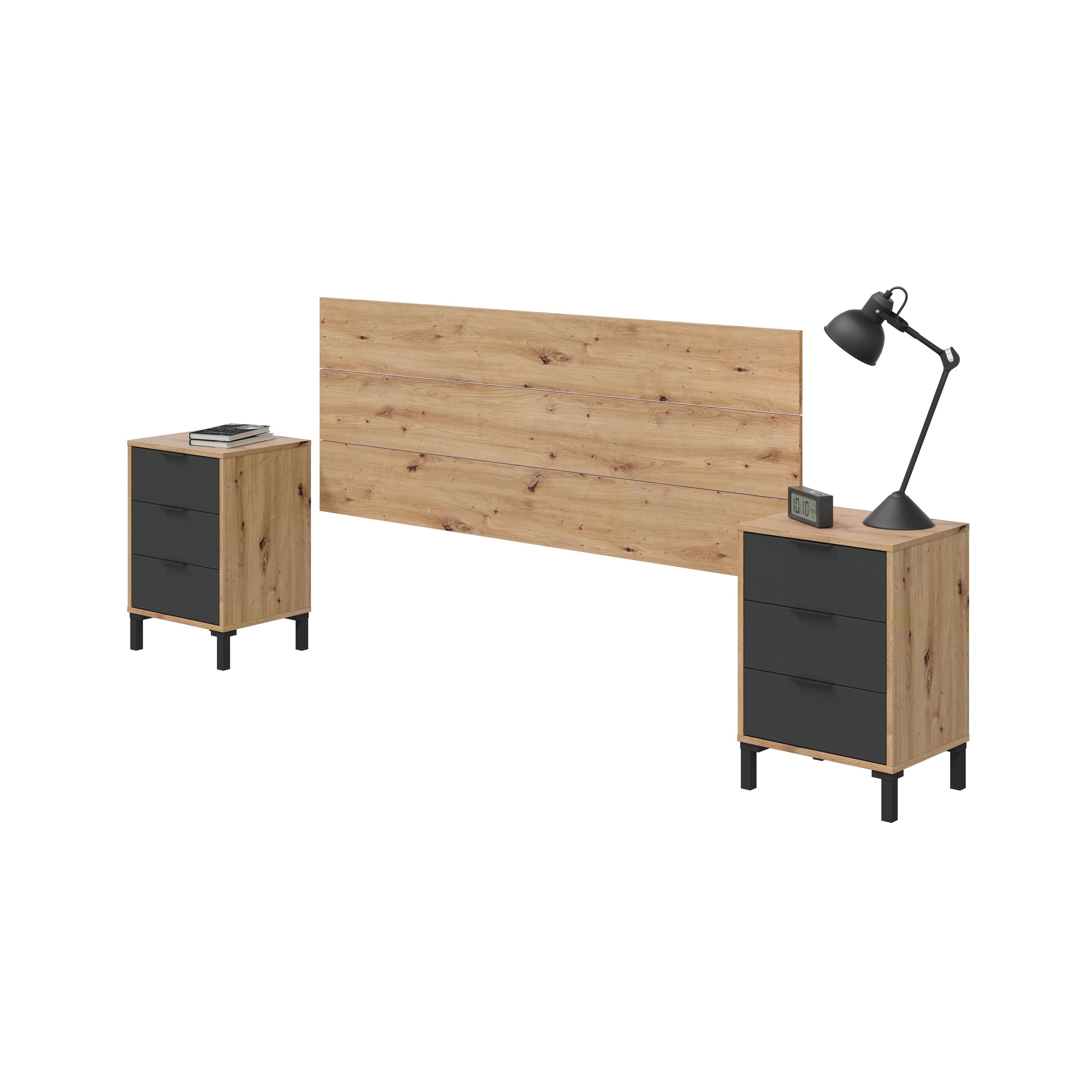duehome - Cabecero con mesitas Luke