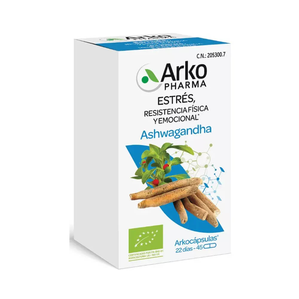 Arkocápsulas Ashwagandha Bio 45 Cápsulas