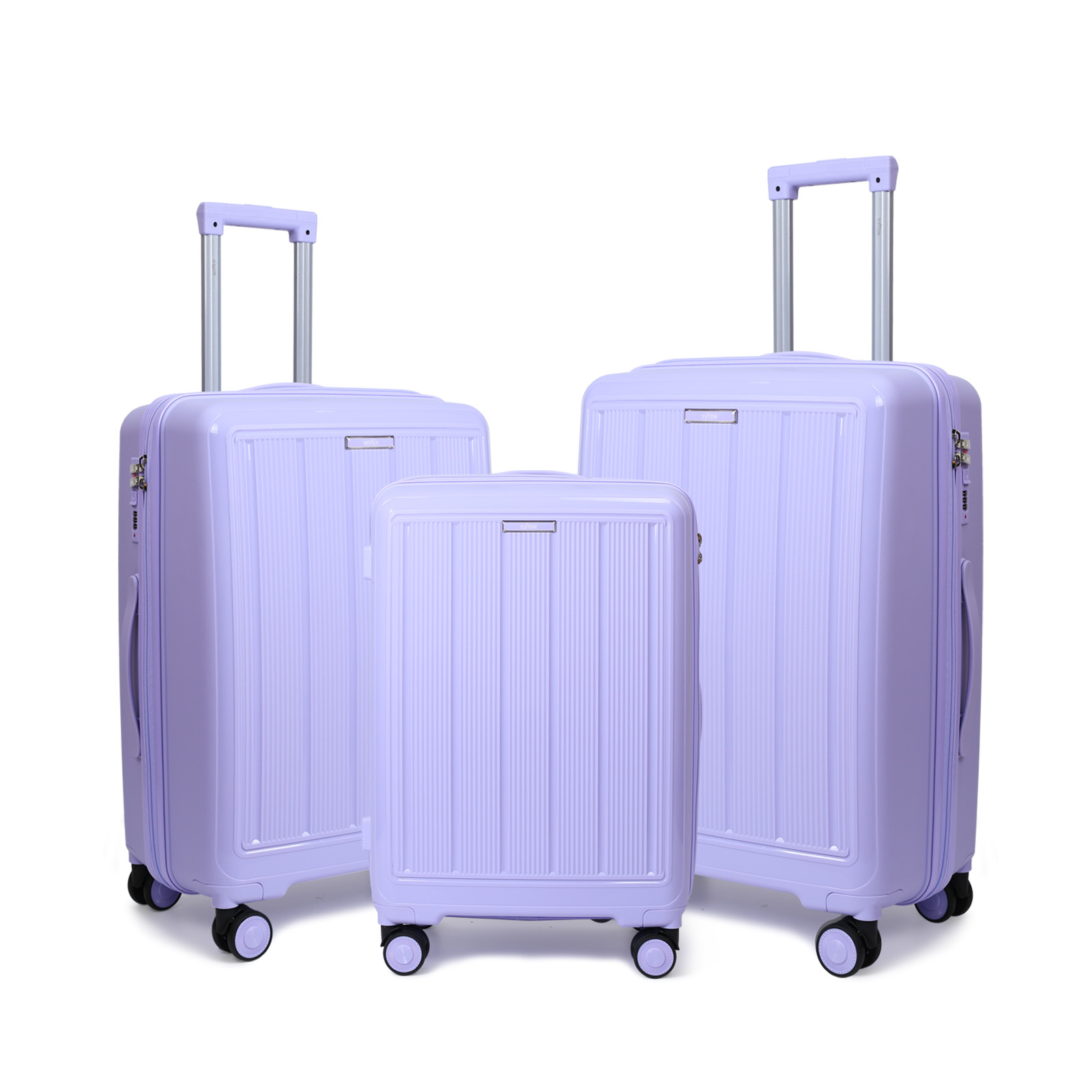 S7 STAR Juego de 3 piezas Cabina de Viaje, Equipaje de Mano,Maleta de Cabina Rígida Polipropileno. Equipaje Elegante Ligero de Moda,4 Ruedas Dobles 360° y Cierre de Combinación, Maletas de Viaje Pequeñas y Grandes Ligeras