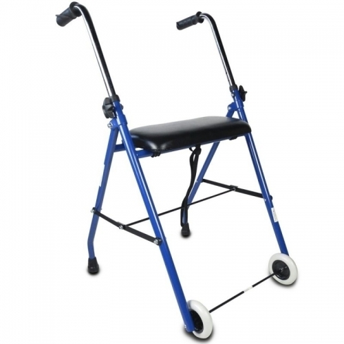 Mobiclinic®, Andador para ancianos, Ruedas grandes para calle, Plegable,  con cesta de tela y asiento, Fabricado en aluminio, ligero, resistente,  freno