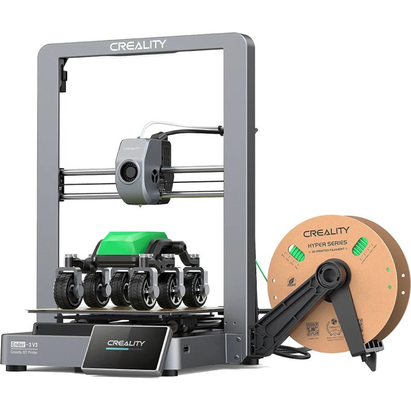 Creality Ender 3 V3 - Alta velocidad 600mm/s, Tamaño de impresión 220x220x250mm, Enfriamiento Rápido Negro - Impresora 3D FDM