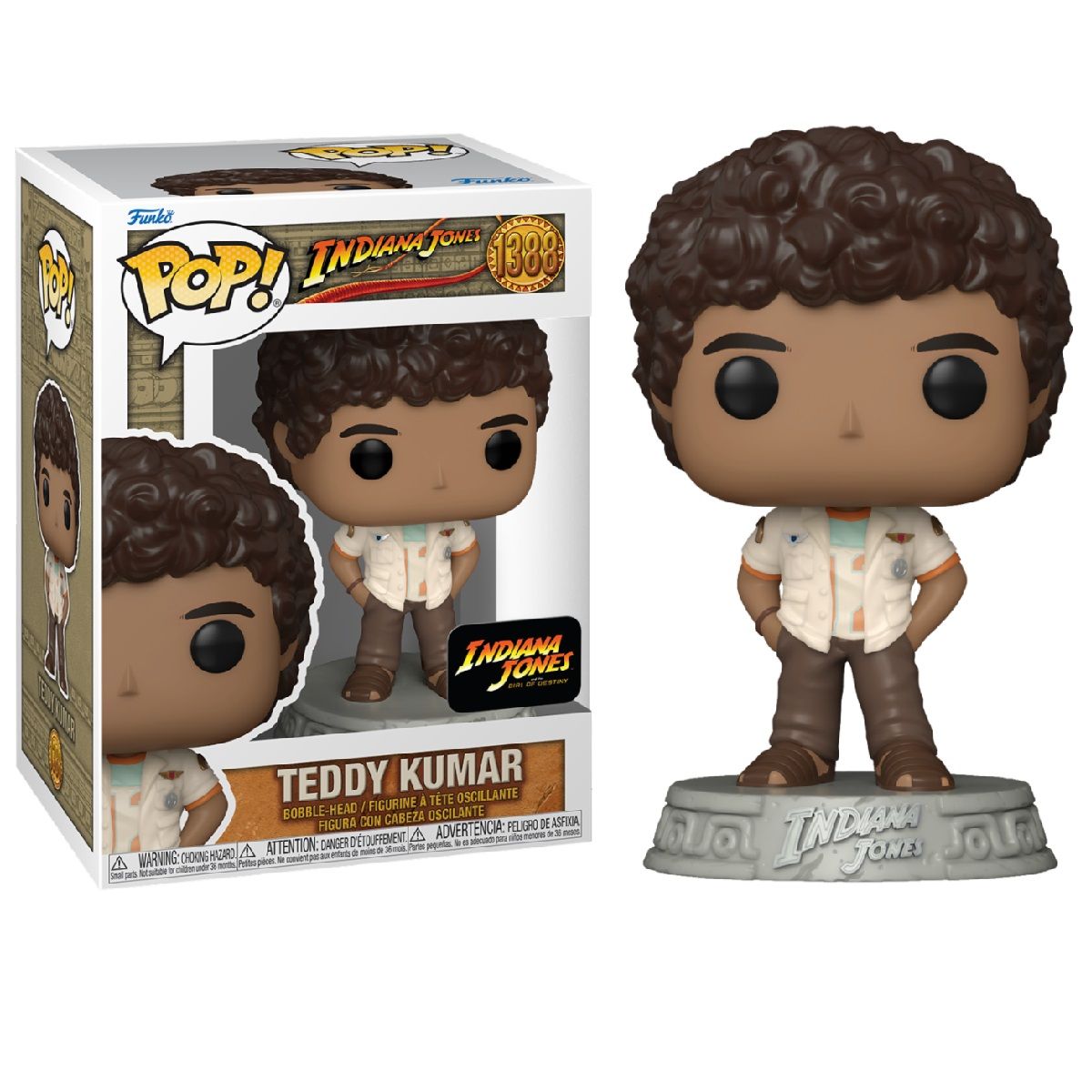 Funko Pop!  Indiana Jones and the Dial of Destiny – Teddy Kumar, 70811, Nº1388