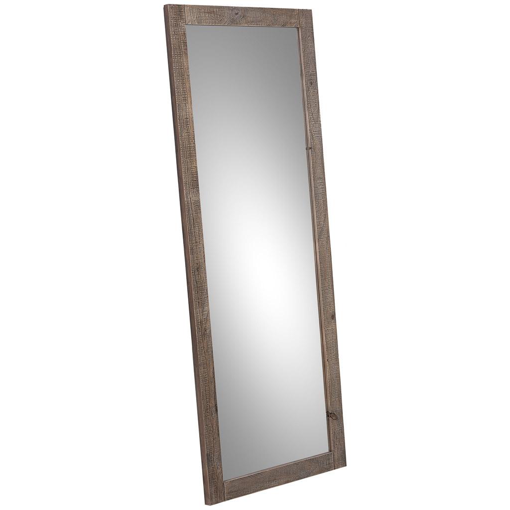 Wonderlust Deco - Espejo rectangular de madera marrón 70x3x180h cm Marrón 70x3x180h cm