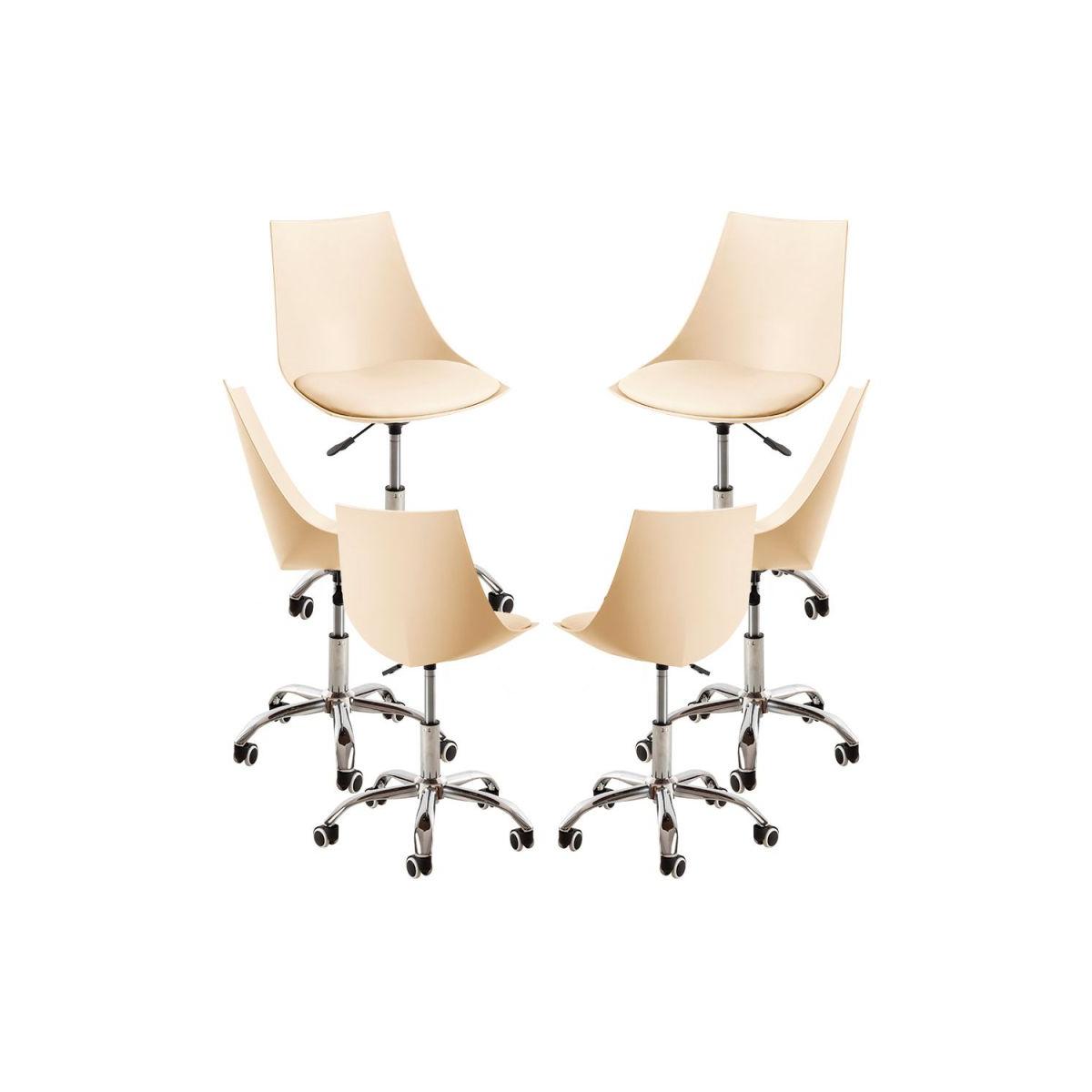 Regalos Miguel - Packs Sillas - Pack 6 Sillas Blok Office - Beige
