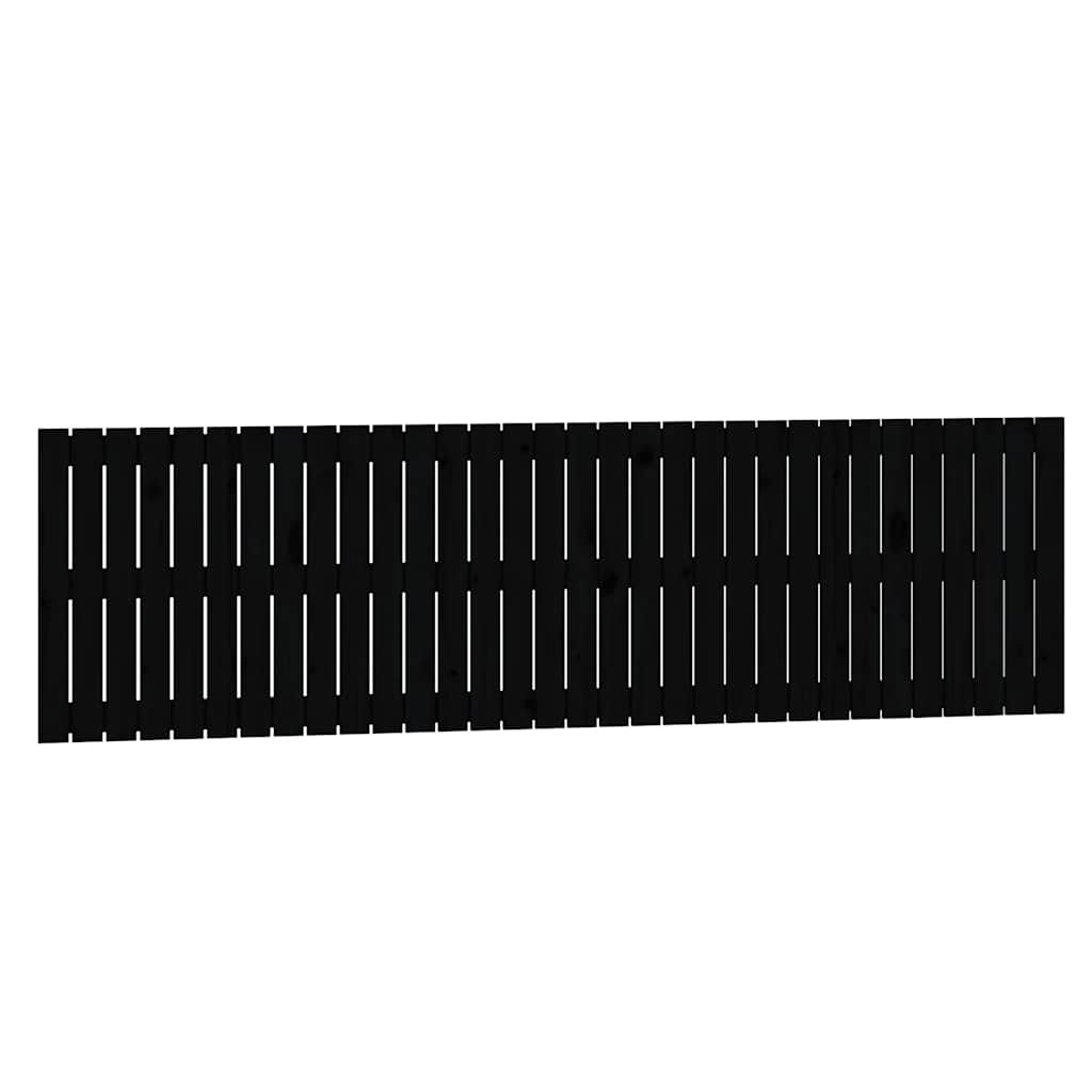 vidaXL Cabecero de cama de pared madera maciza de pino 204x3x60 cm