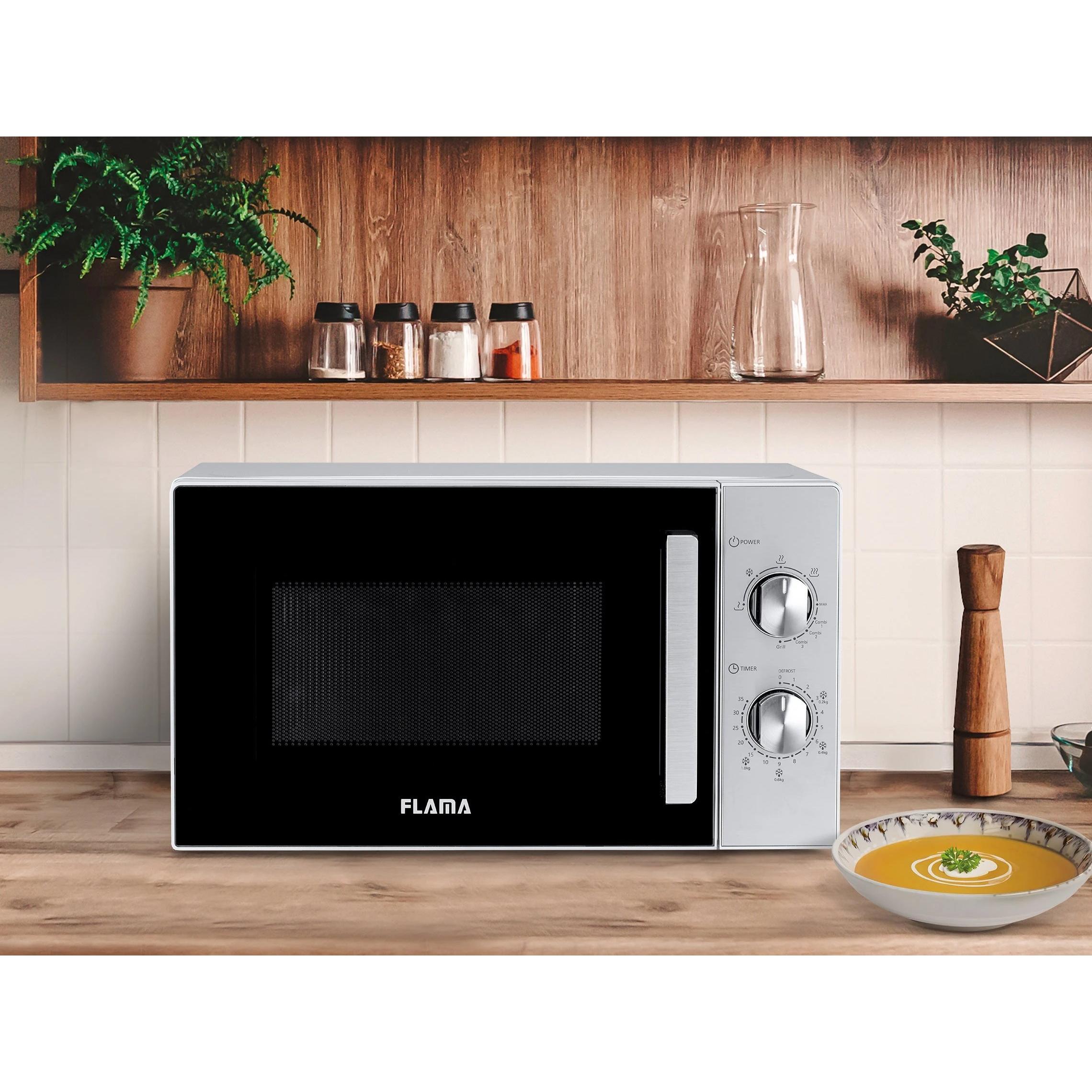 Microondas 20L 700W Flama 1803FL 1000W Inox