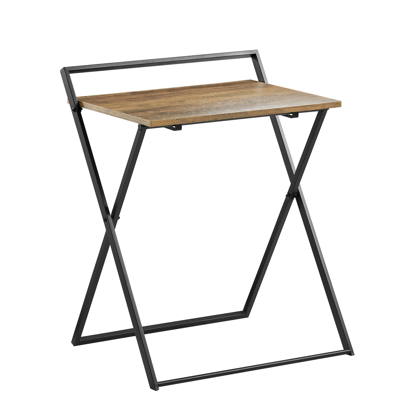 SoBuy FWT88-F Mesa Escritorio Plegable Mesa Ordenador, Compacto sin ensamblaje Escritorio para Computadora Mesa de Estudio Diseño Industrial ES
