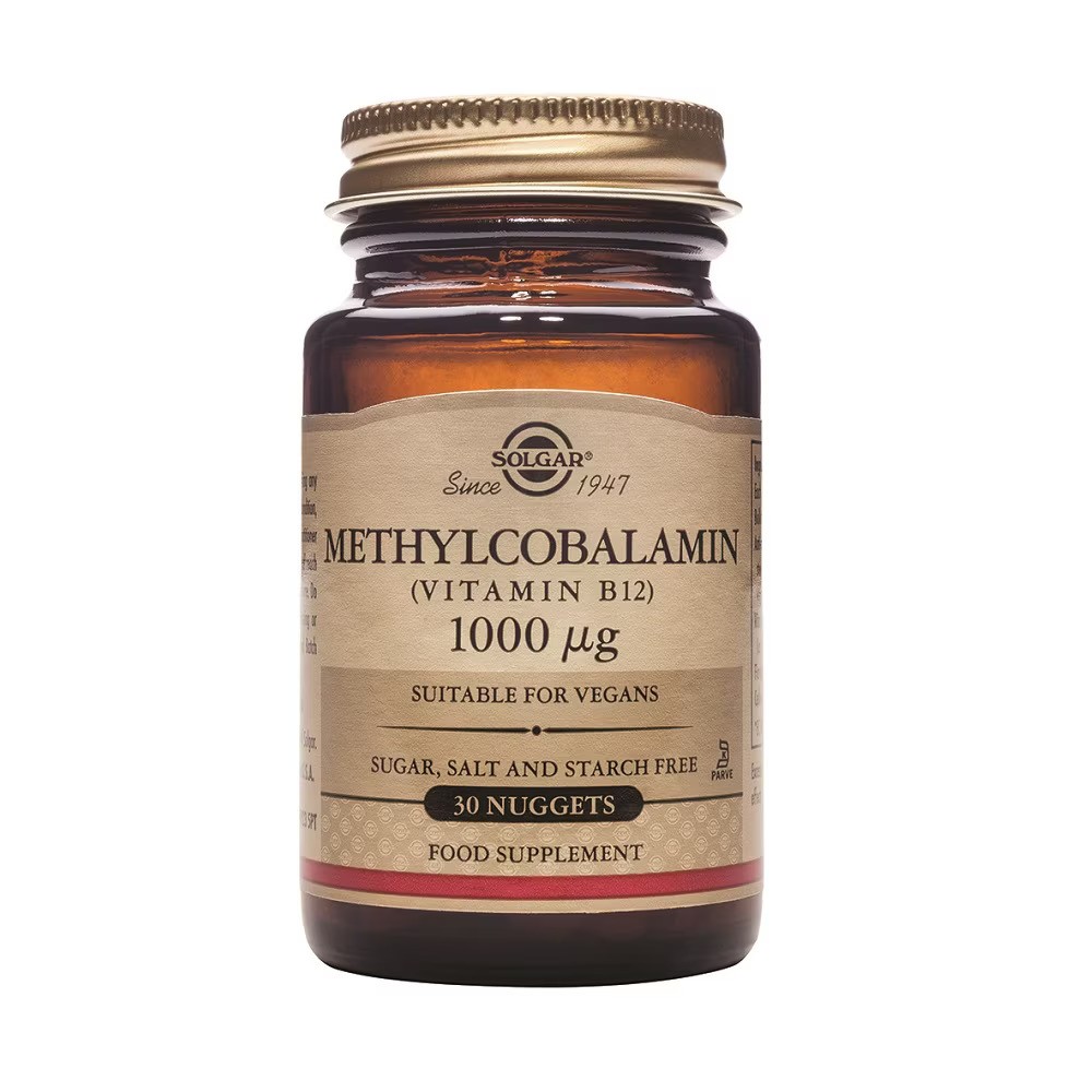 Metilcobalamina 1000mcg 30 Comprimidos Masticables B12 de solgar