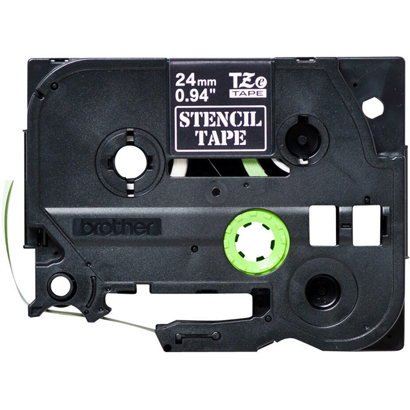 Rollo de cinta para sellos Brother Original P-Touch negra (2,4 cm x 3 m) 1 rollo (STE-151)