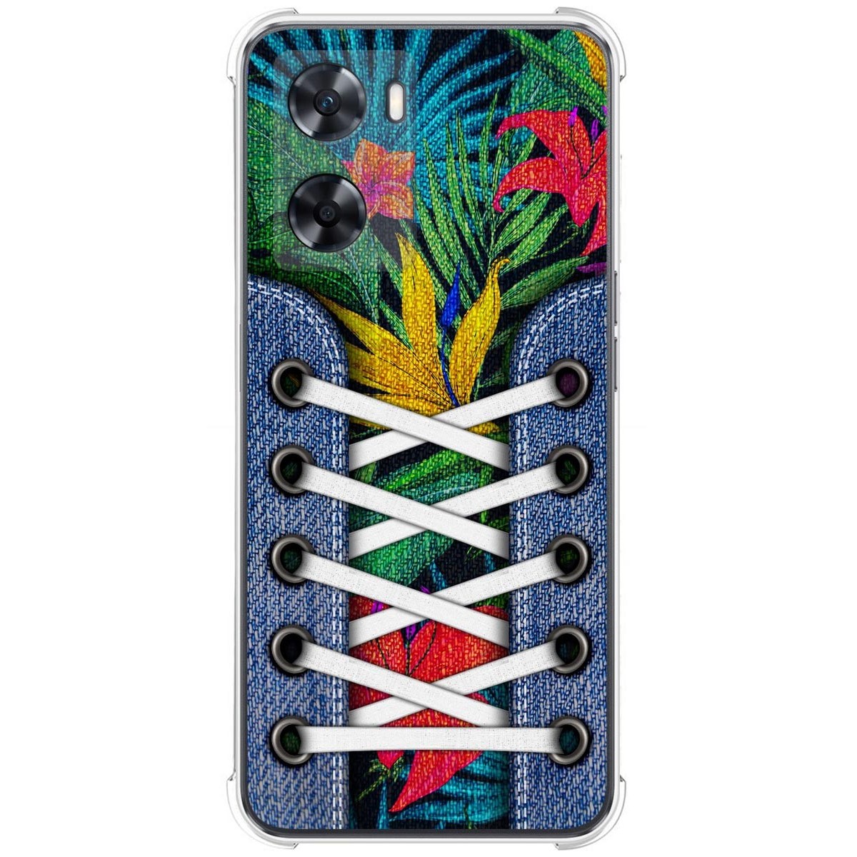 Funda Silicona Antigolpes para Oppo A57s diseño Zapatillas 12 Dibujos