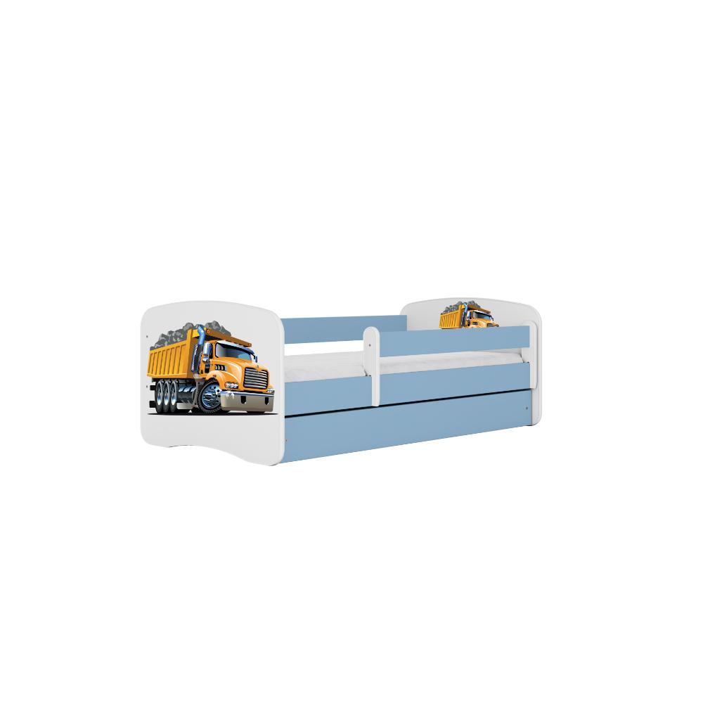 Cama 160 x 80 cm Kocot Kids com colchão BabyDreams Truck Blue