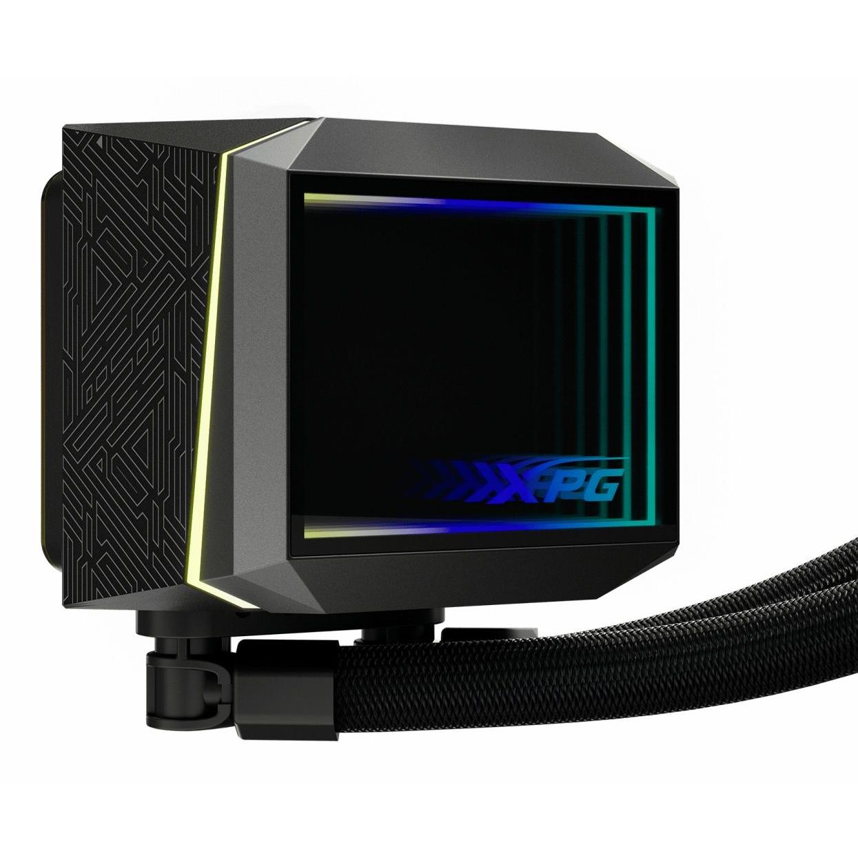XPG - Refrigerador Pc Portátil VE10533186 con ventiladores de 12 cm, diseño negro, bajo nivel sonoro de 29 dB para juegos y trabajo pesado