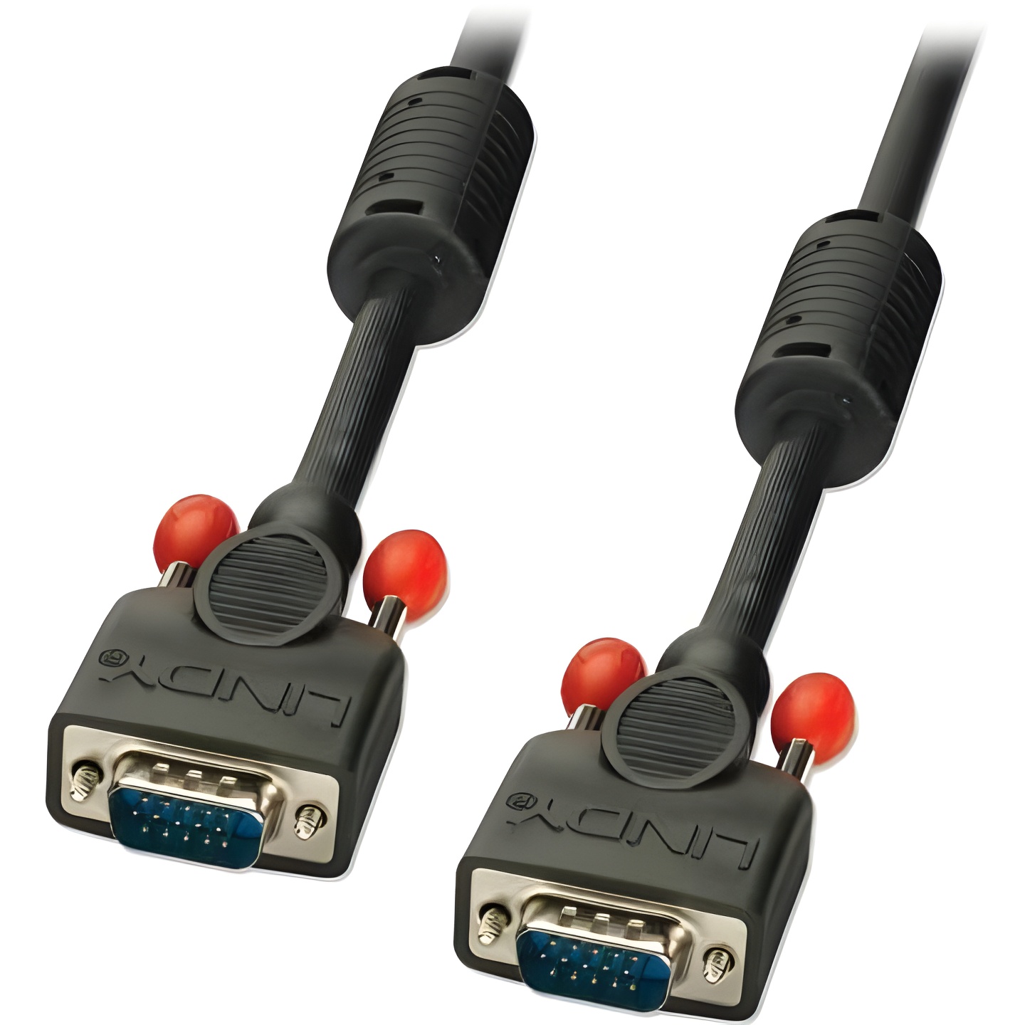 LINDY 36371 Cable VGA 0,5 m VGA (D-Sub) Negro - Cables VGA (0,5 m, VGA (D-Sub), VGA (D-Sub), Macho, Macho, Negro)
