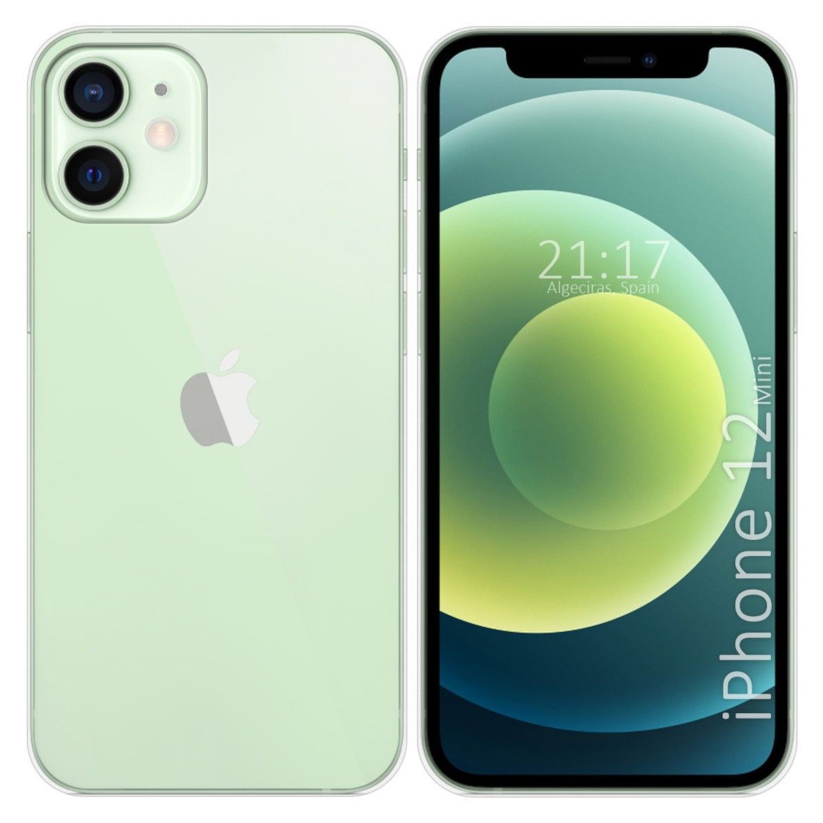 Tumundosmartphone Funda Silicona Gel TPU Transparente para Iphone 12 Mini (5.4)