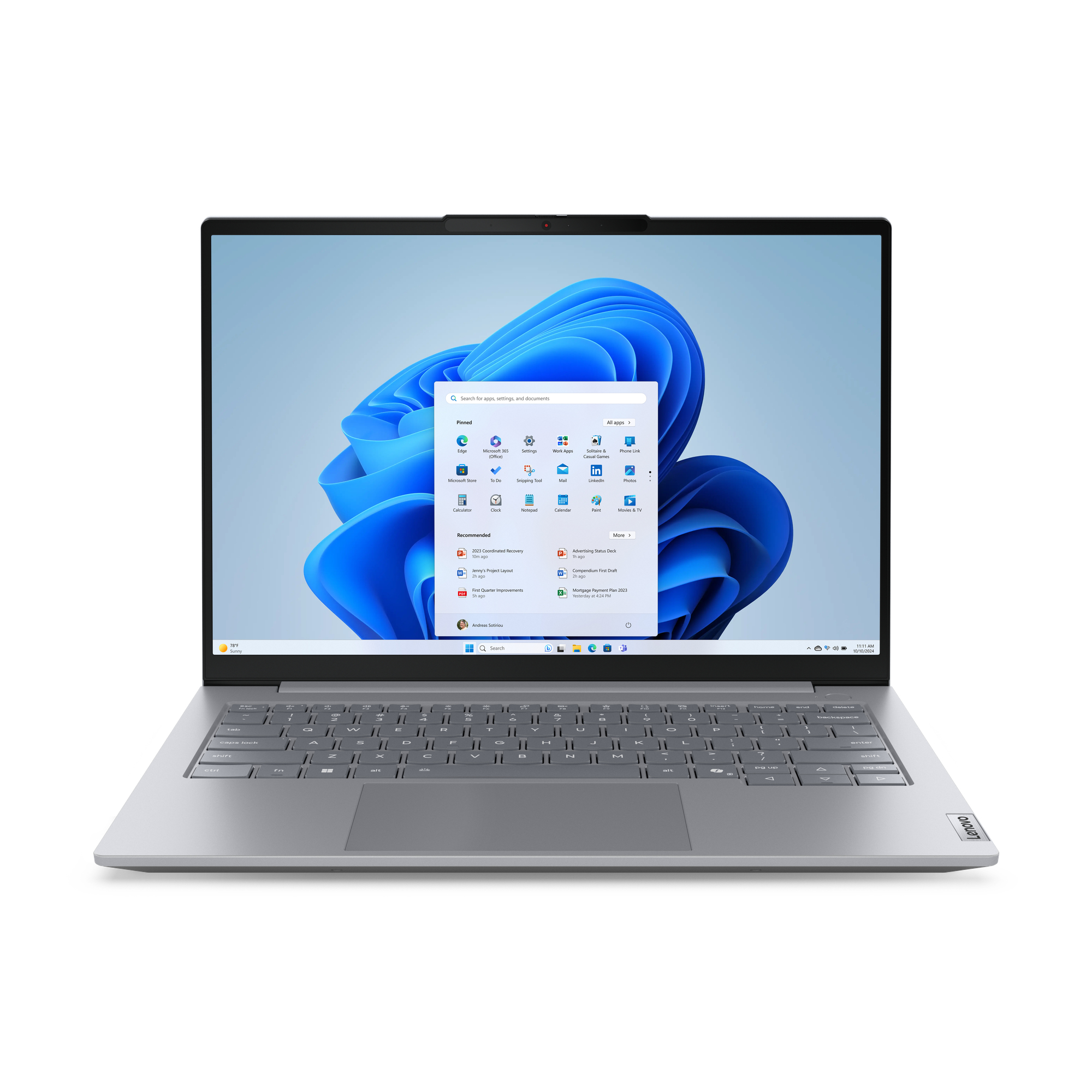 Lenovo ThinkBook 14 G8 IAL Intel Core Ultra 5 135H Portátil 35,6 cm (14") WUXGA 16 GB DDR5-SDRAM 512 GB SSD Wi-Fi 6E (802.11ax) Windows 11 Pro Español Gris