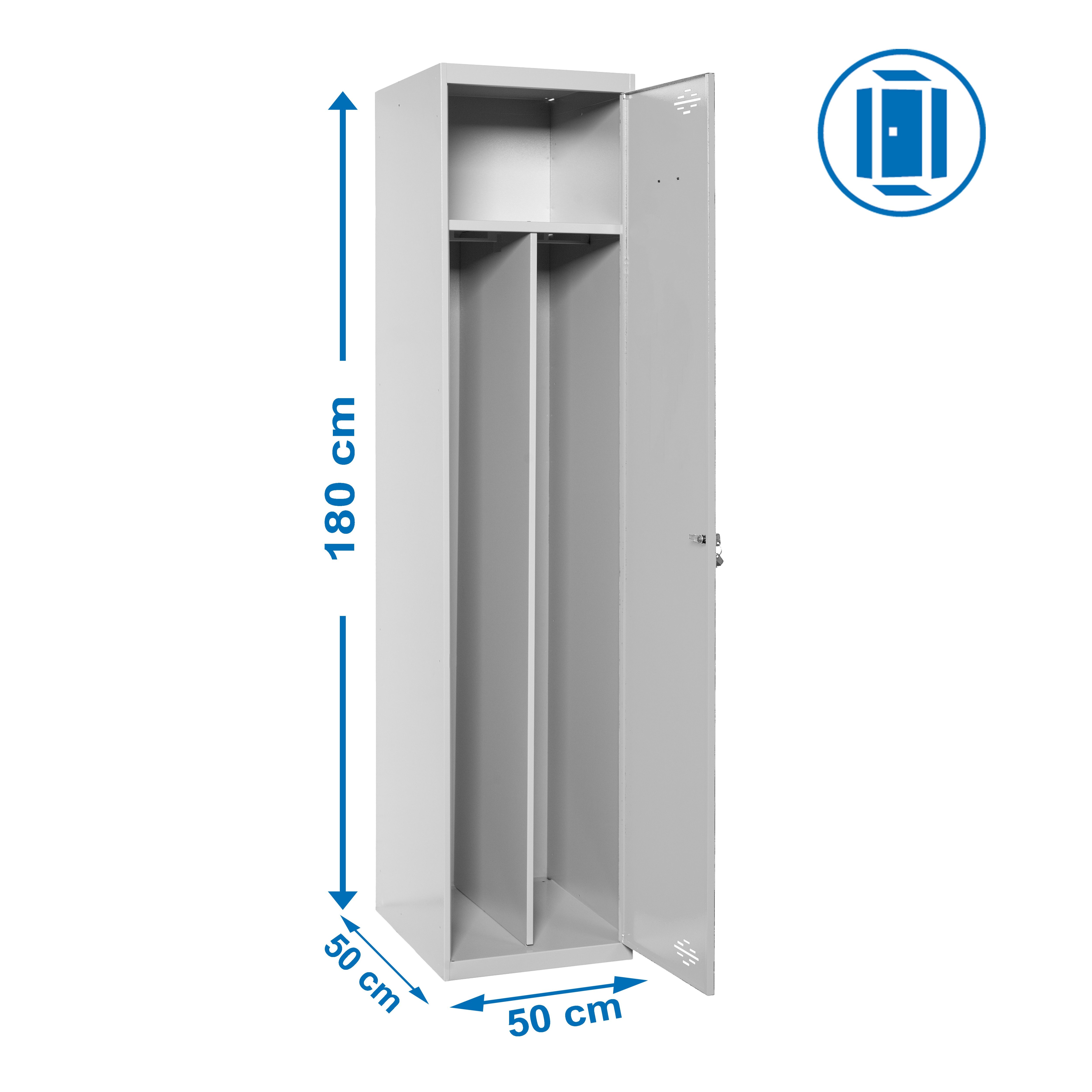 Estantería SIMONRACK Simonlocker prof.dism.single-div 1/1 500 ini gris