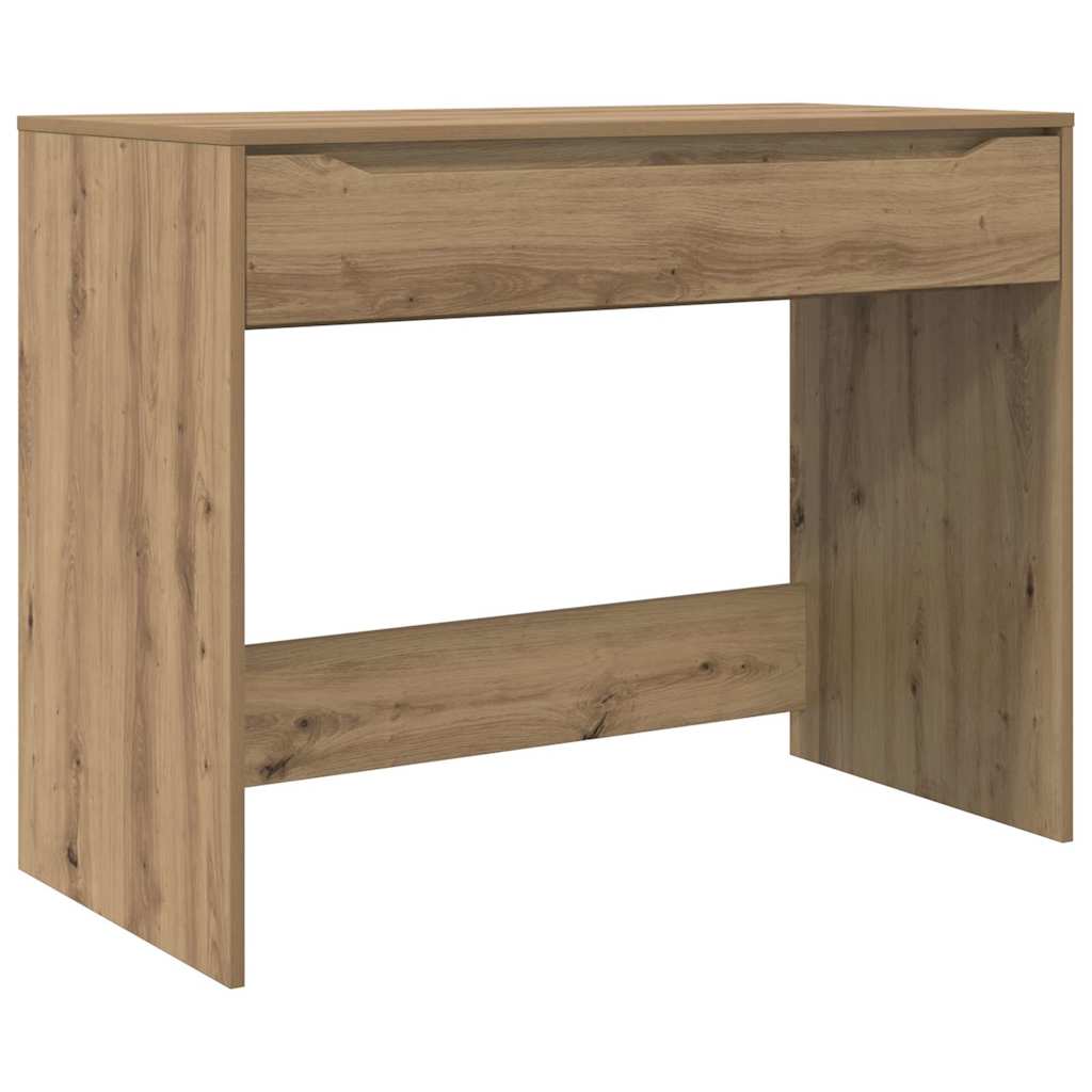 vidaXL Escritorio con cajón Roble Artesanal 100 x 50 x 78 cm