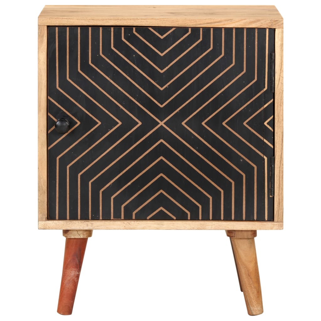 Vidaxl - Mesita de Noche de Madera Maciza de Acacia 40x30x50 Cm