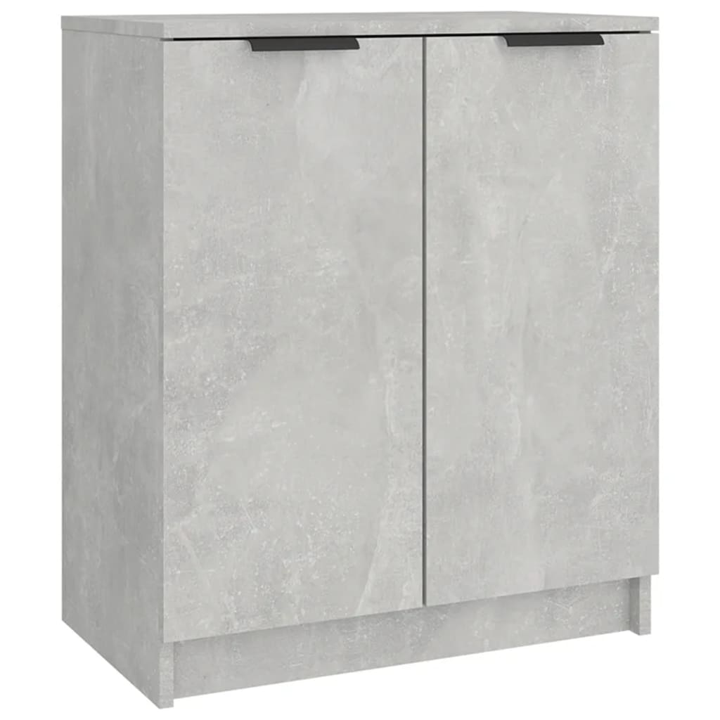 vidaXL Mueble zapatero madera contrachapada gris hormigón 59x35x70 cm