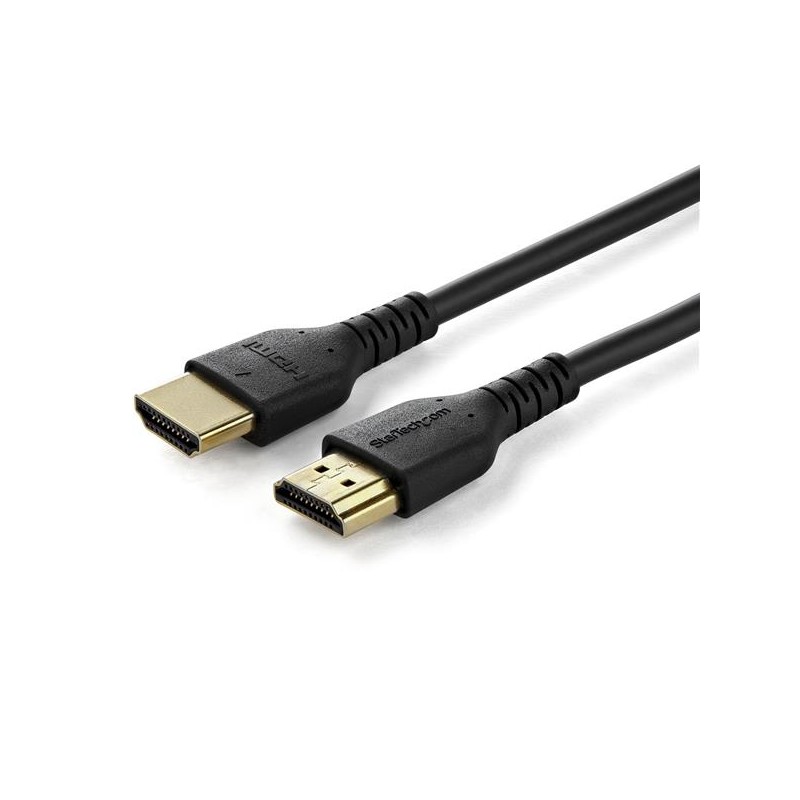 StarTech.com - Cable HDMI 2.0 Certificado Premium de Alta Velocidad con Ethernet de 2m - Delgado - UHD 4K 60Hz - con - RHDMM2MP RHDMM2MP