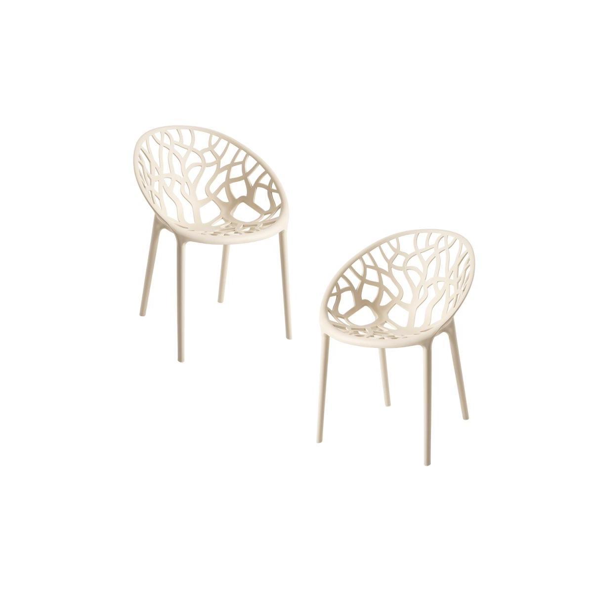 Regalos Miguel - Packs Sillas Jardín - Pack 2 Sillas Nido - Beige
