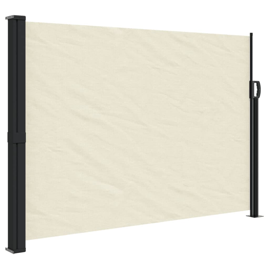 vidaXL Toldo lateral retráctil 140x300 cm Color Negro, Crema, Azul