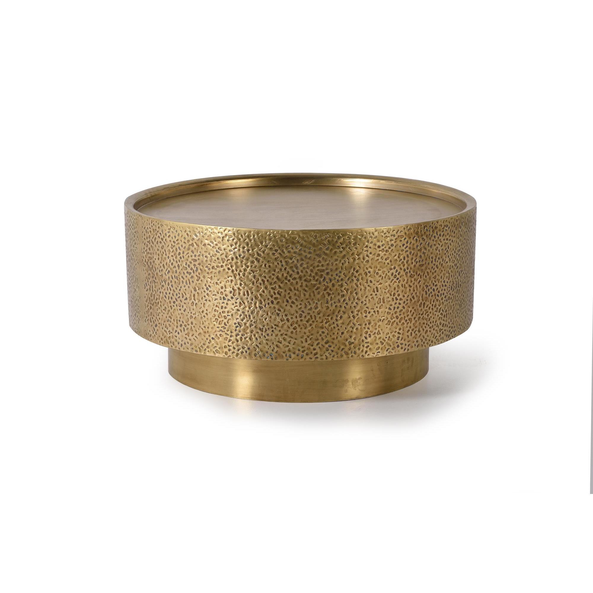 Mesa aluminio y bronce color dorado