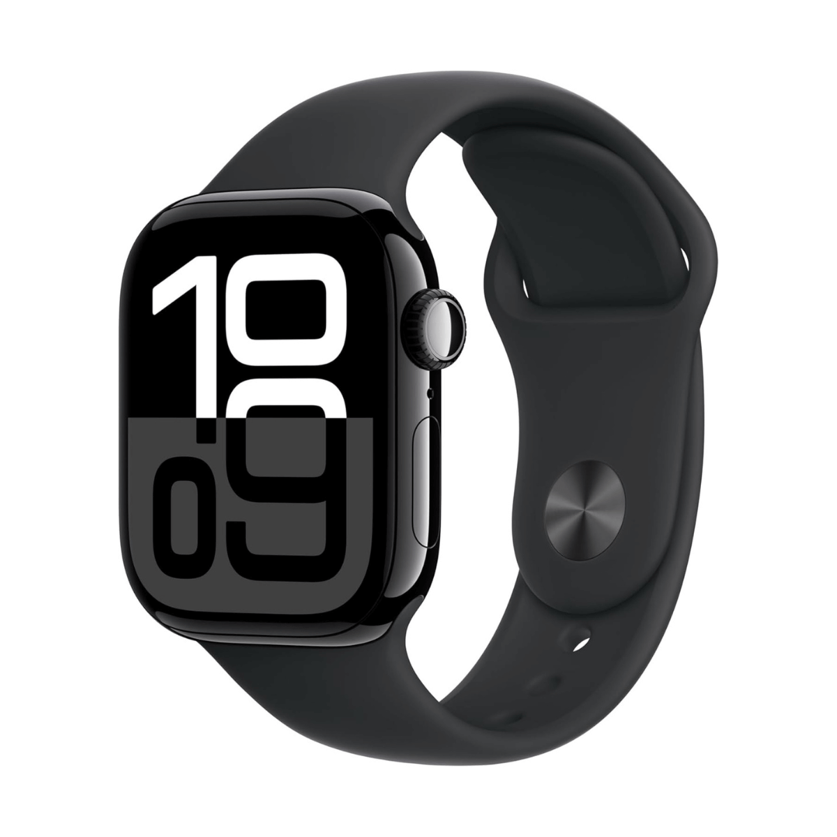 Apple Watch Series 10 GPS + Cellular 42mm Aluminio Negro (Jet Black) y Correa Deportiva Negra - Talla S/M