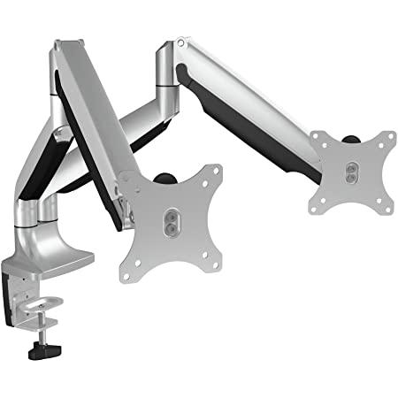 Raidsonic ICY BOX MS504-T Soporte para Dos Monitores de Hasta 81 Cm en Plata - Ahorro de Espacio