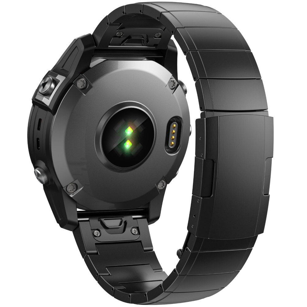 Correa de Acero para Garmin Fenix 8 - 47mm / Fenix 7 / Fenix 6 / Forerunner 935 / Approach S60, Pulsera Acero Luxury Conectores Quickfit 22mm