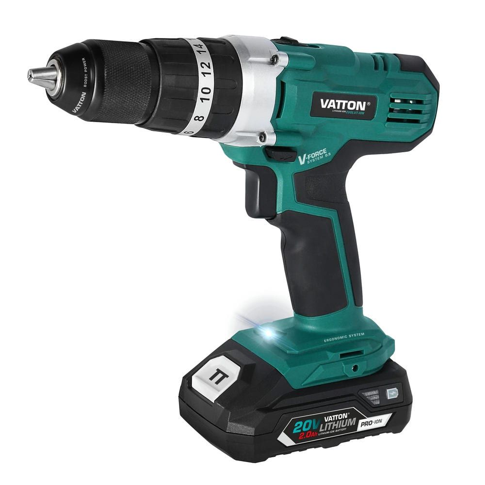 Taladro Percutor VATTON 20V – 1 Batería 2.0Ah