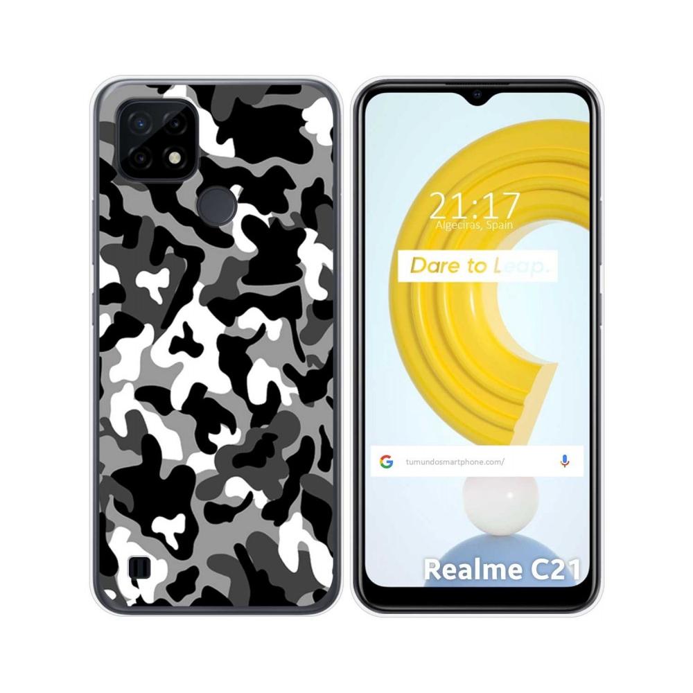 Tumundosmartphone Funda Gel Tpu Personalizada Snow Camuflaje Realme C21