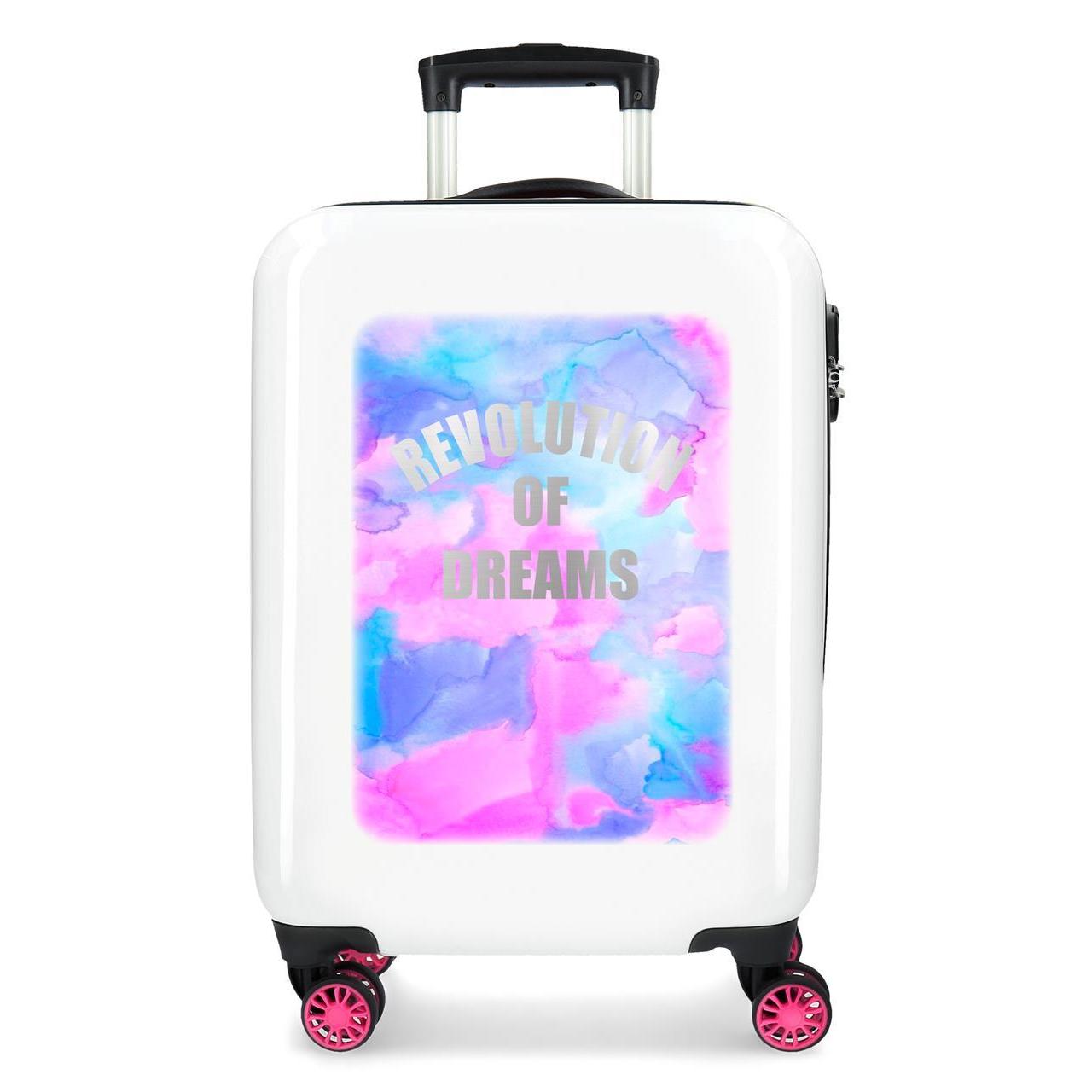 Maleta de cabina Movom Revolution dreams blanco 55x37x20cm