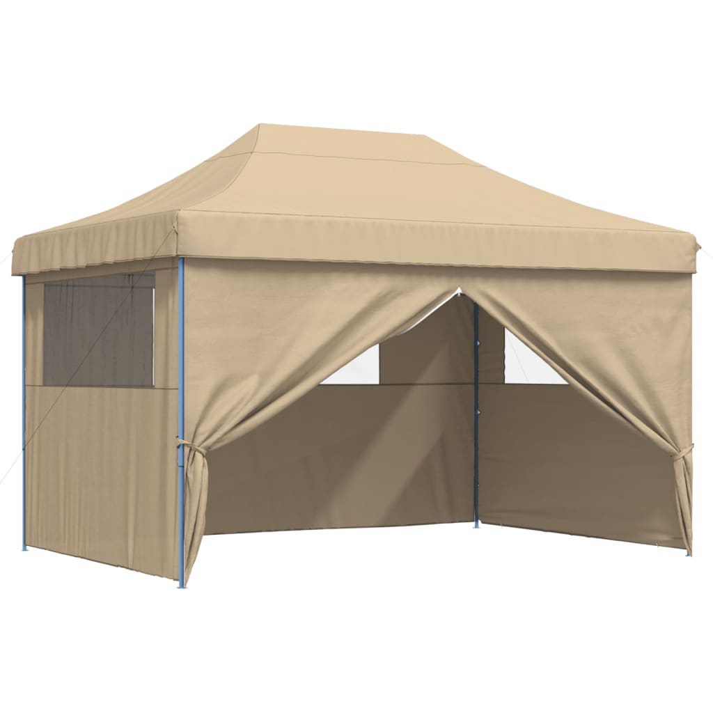 vidaXL Tienda de fiesta plegable Pop-Up 4 paredes laterales tienda Color Burdeos,  orange,  Beige y mas