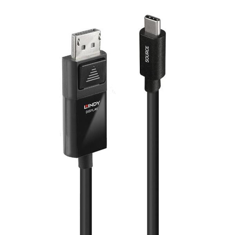 Lindy Cable Adaptador USB tipo C m-DisplayPort m 2 m