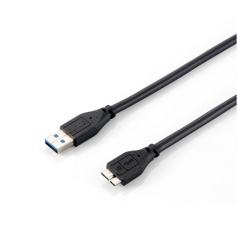 Equip Cable USB 3.0 A/Macho y Micro B 2m - Velocidad de 5 Gbps