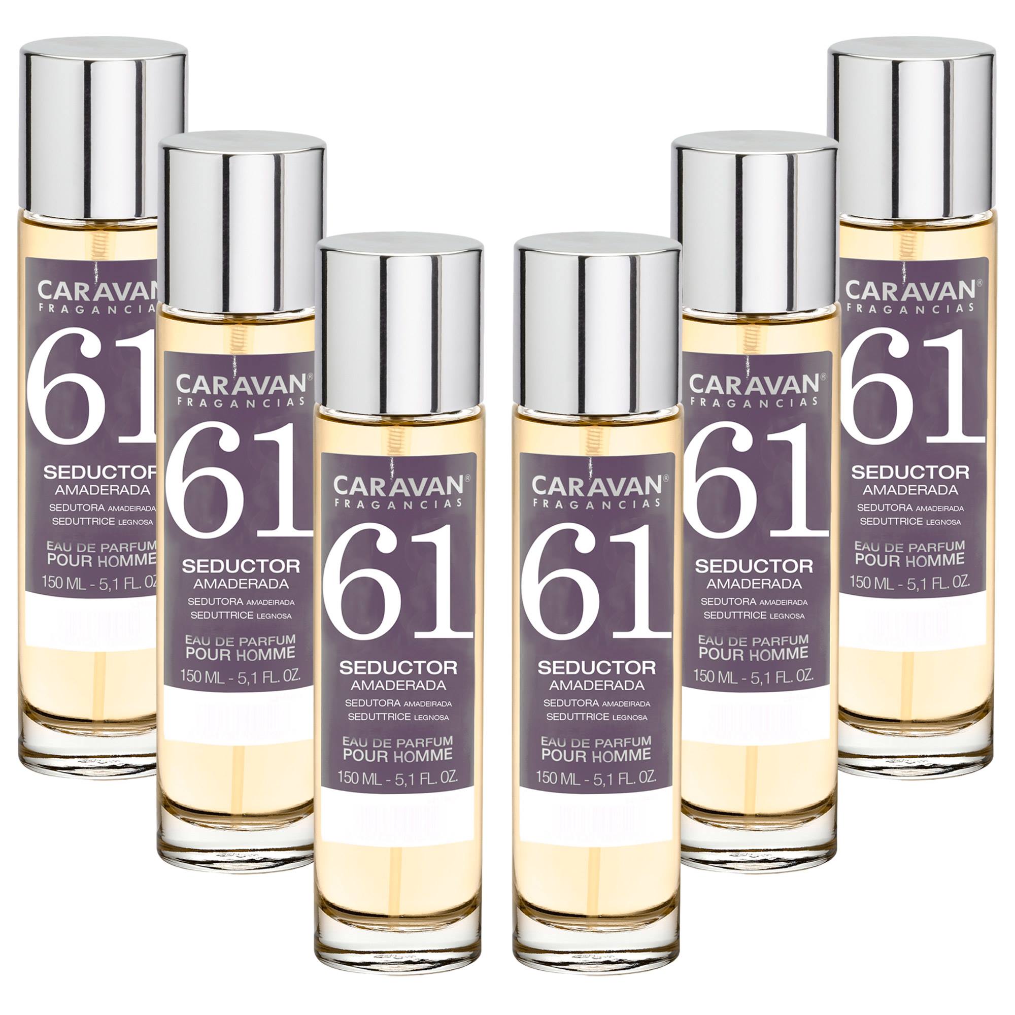 Caravan Fragancias Pack de 6x Perfume Caravan Hombre Nº11 - 150ml