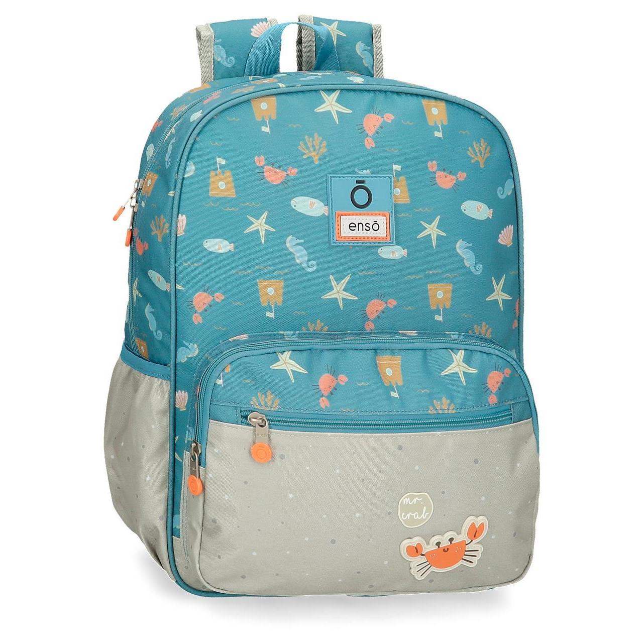 Mochila escolar Enso Mr. crab turquesa