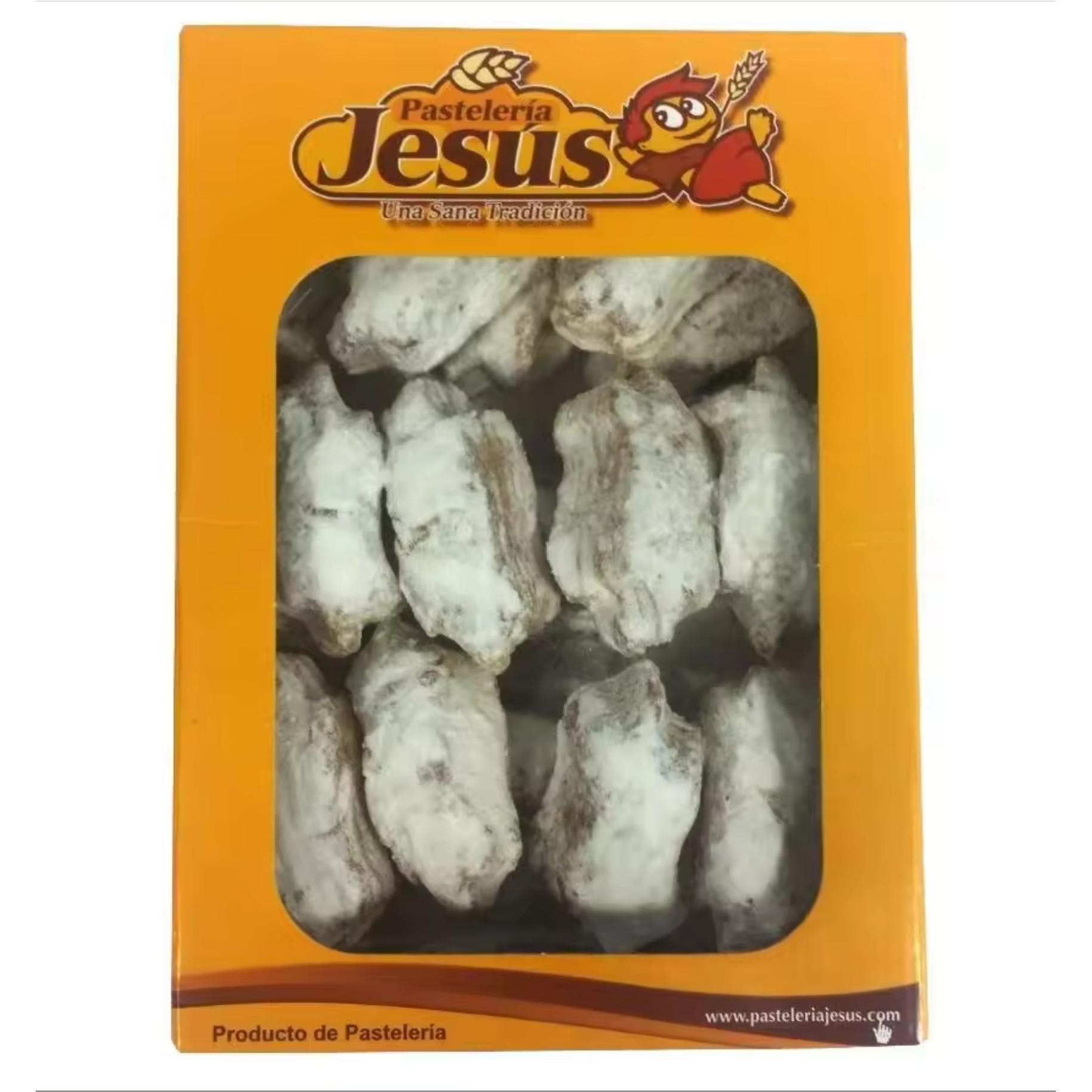 Pastelería Productos Jesús - Estrellas de hojaldre espolvoreadas con azúcar glas - Disponible en diferentes formatos