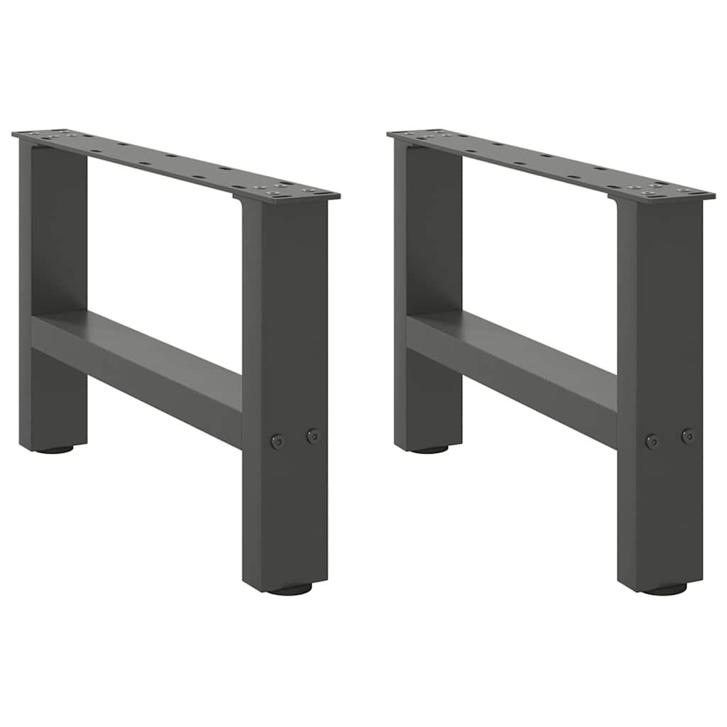 vidaXL Patas para mesa de centro (2 unidades, 50 x 30-31 cm, acero)