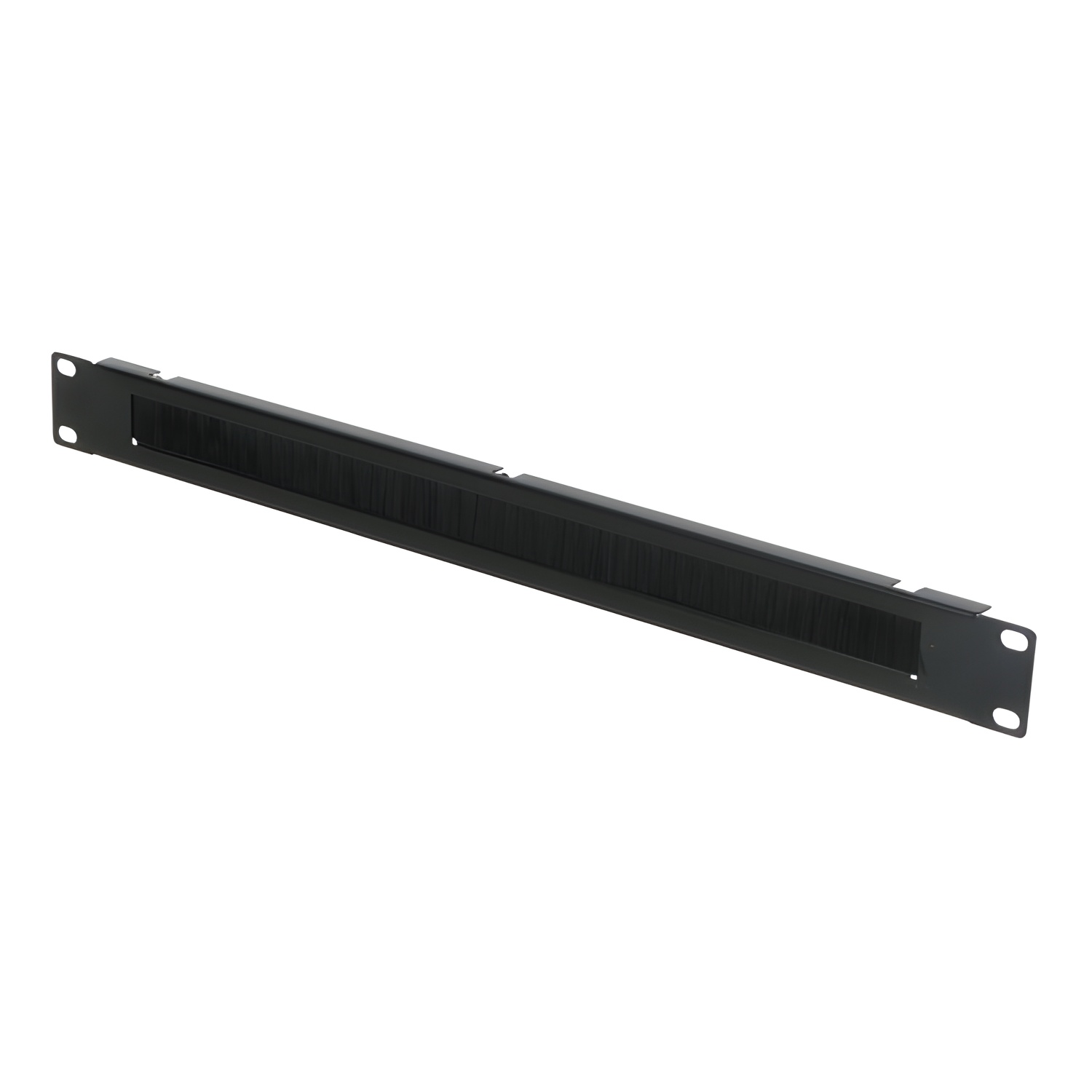 Phasak Panel Frontal Guía Cables 19" 1U con Cepillo Negro - Orden y Organización de Cables