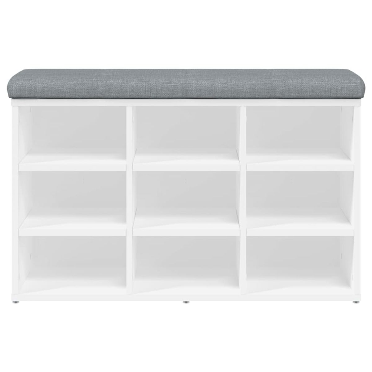 Banco zapatero Doll 9 estantes con asiento acolchado 50x82x32 cm