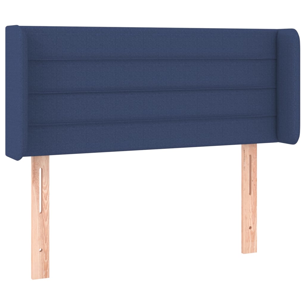 vidaXL Cabecero con LED de tela azul 93x16x78/88 cm