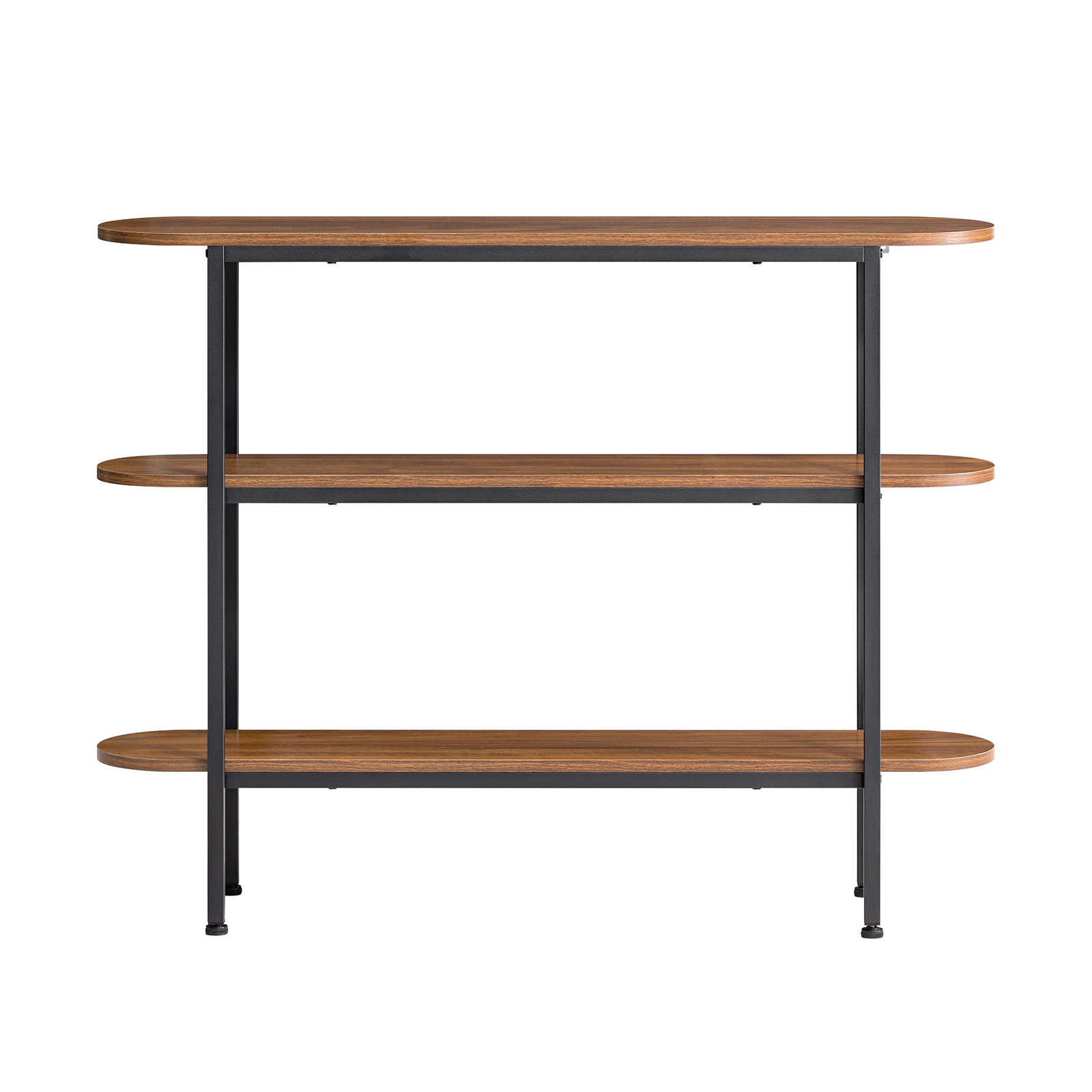 SoBuy FSB67-WS Mesa de Consola Mesa de Entrada Recibidor con 3 Estantes 110 x 25 x 86 cm ES