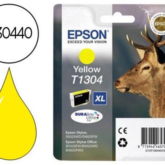 Cartucho de Tinta Liderpapel Epson Stylus T1304 Amarillo para Oficina BX320F
