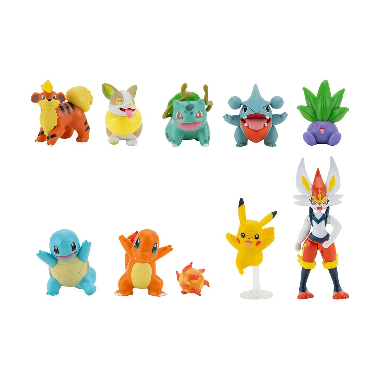 Jazwares - Figuras Pokémon Multipack 63220244 para coleccionistas y niños, con diseños detallados y durabilidad alta para exhibición y juego